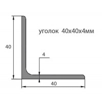 Уголок стальной 40х40х5 Уголок стальной 40х40х5